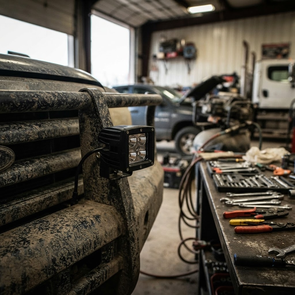 Light Up the Job Site: Testing the 3 in. Square 16W LED Spot Light