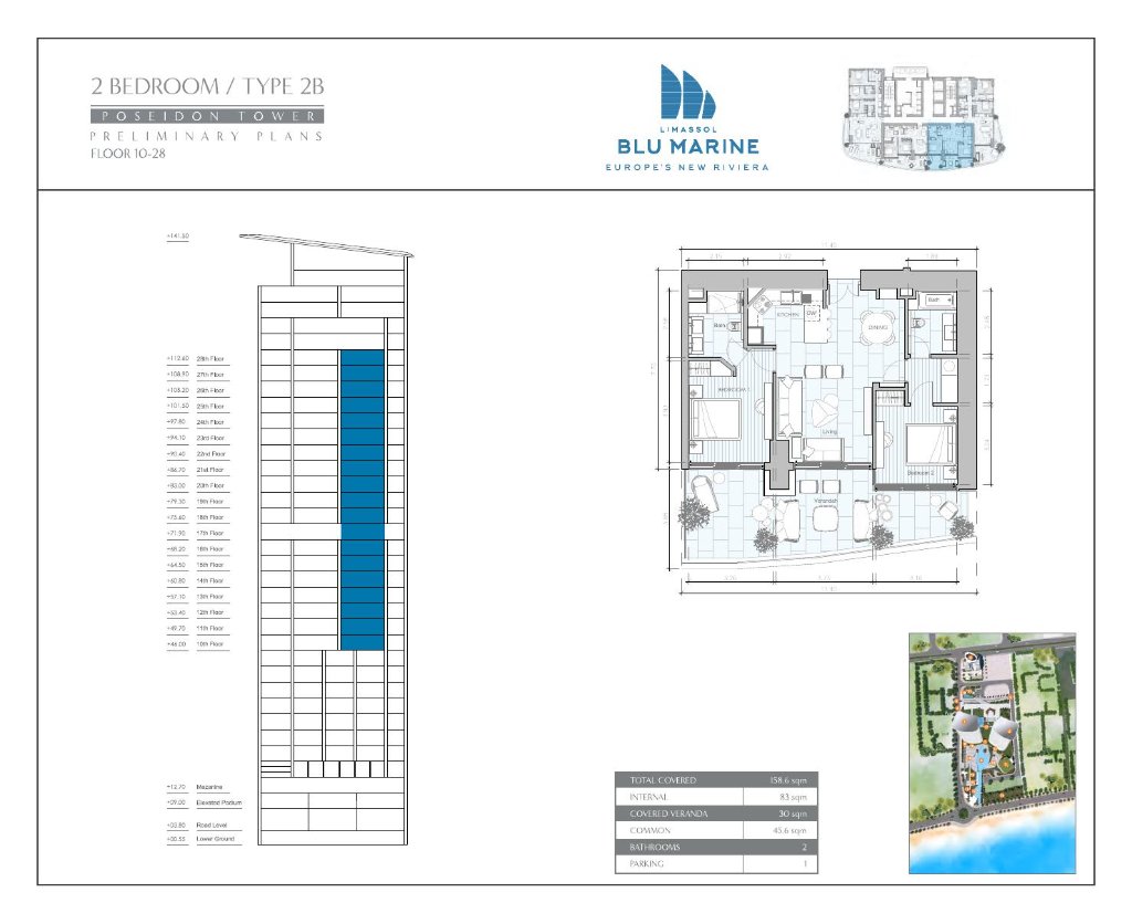Limassol Blu Marine floor plan 3