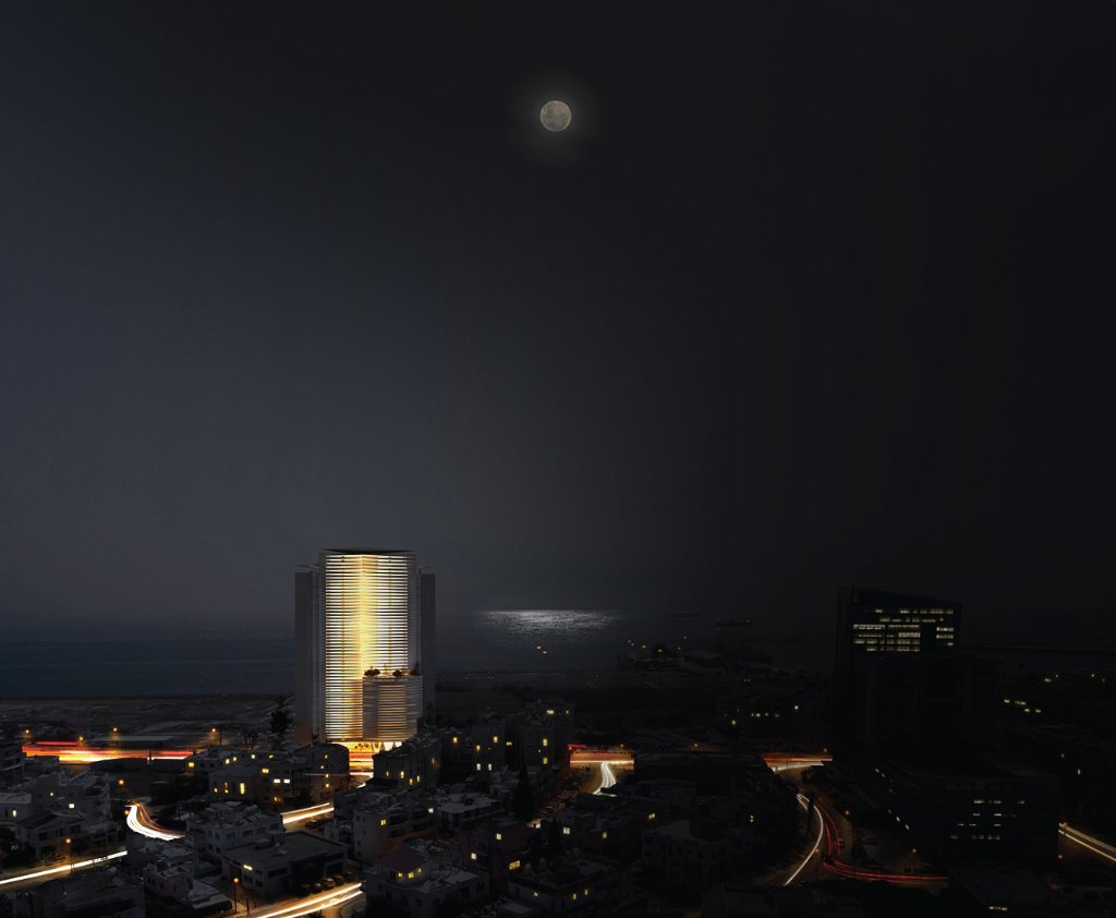 Lumina Mare glowing at night
