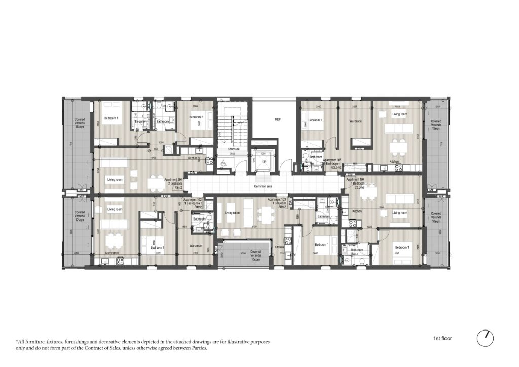 Orama Residences floor plan — 1st floor