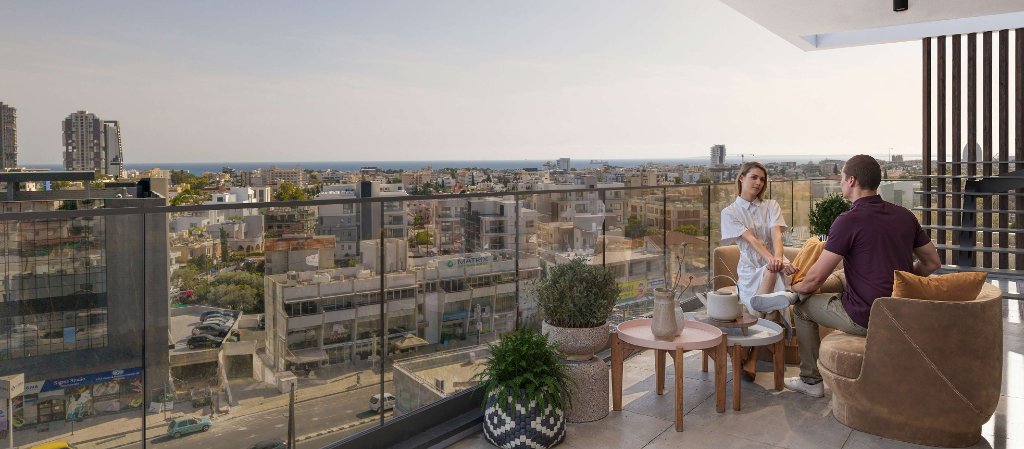 Galea rooftop terrace with city and sea views