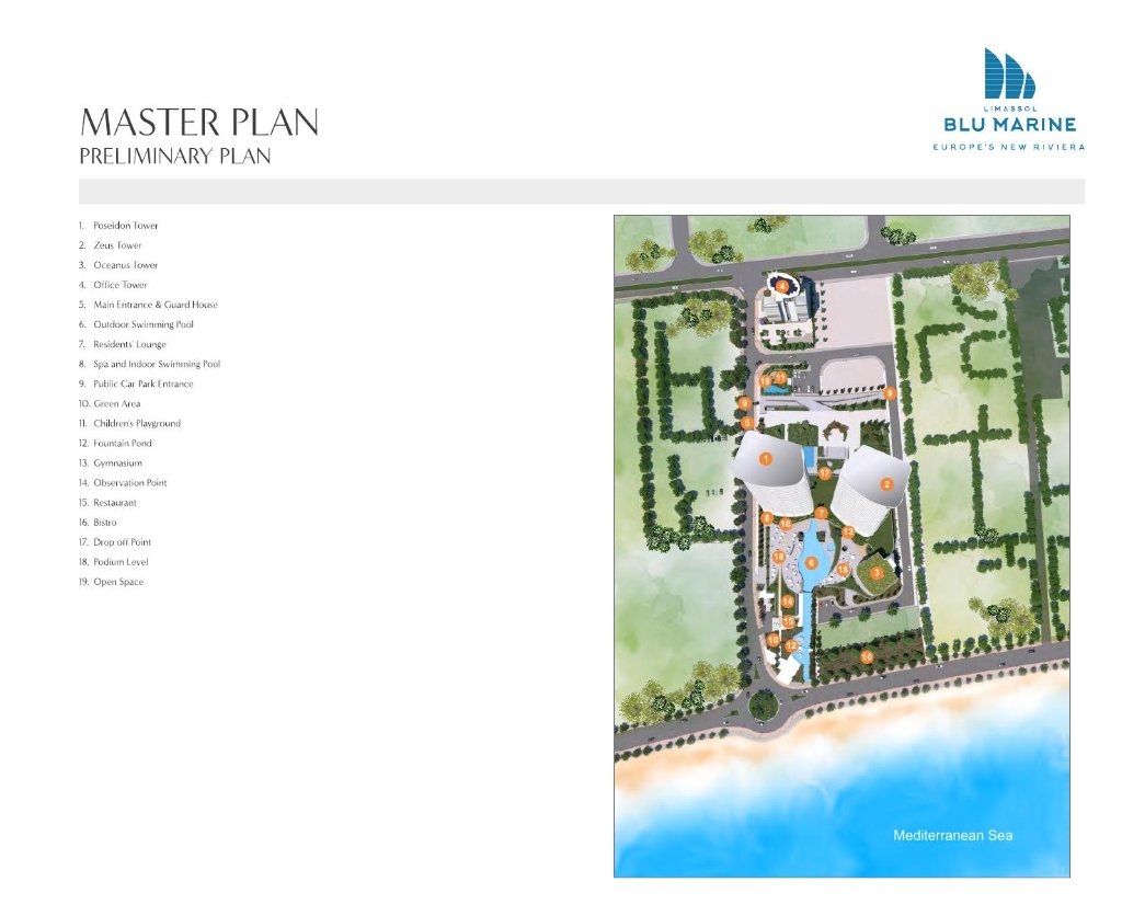 Limassol Blu Marine floor plan 1