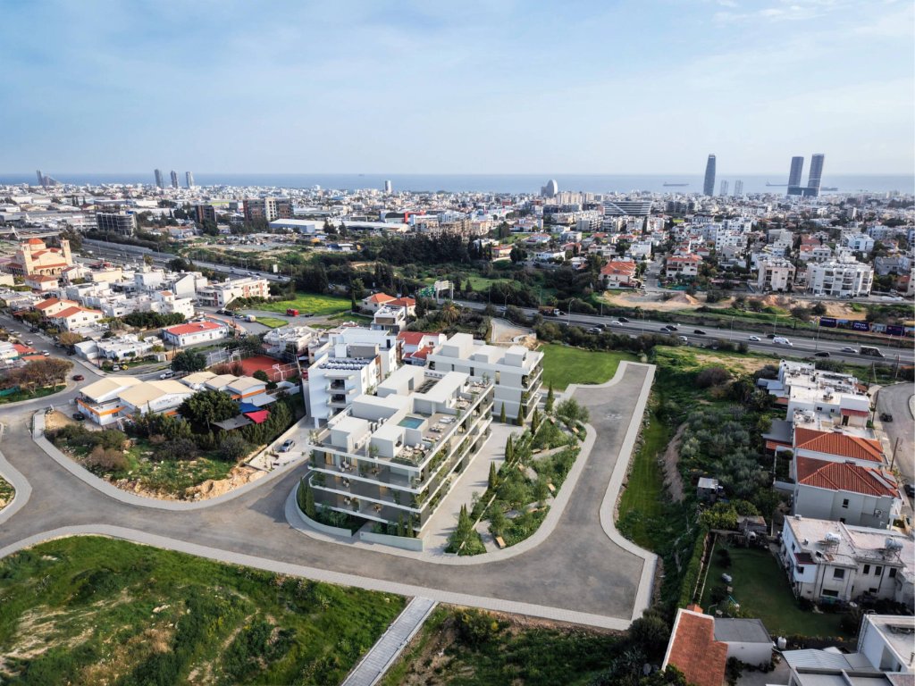 NAYA Residences within Agios Athanasios, Limassol — aerial context