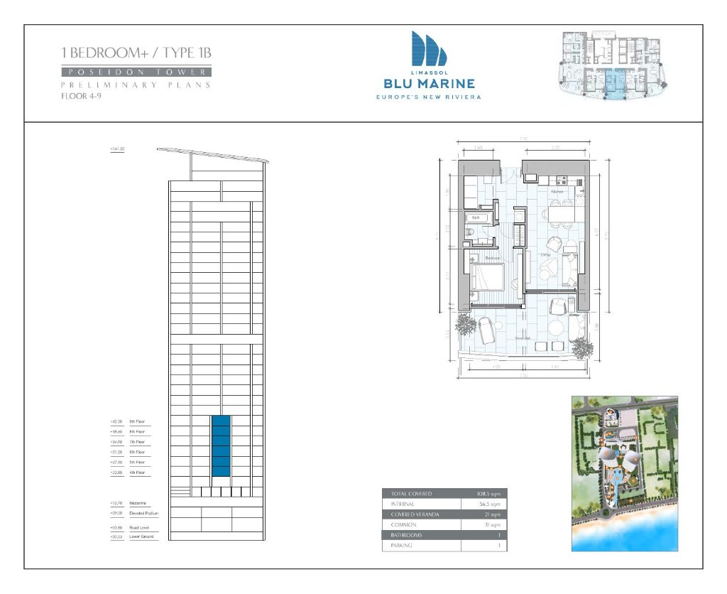 Limassol Blu Marine floor plan 2