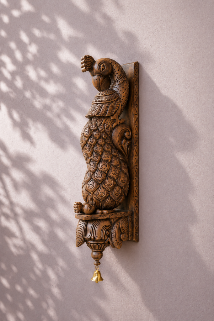 Morani, a handcrafted of the peacock object from Shekhawati