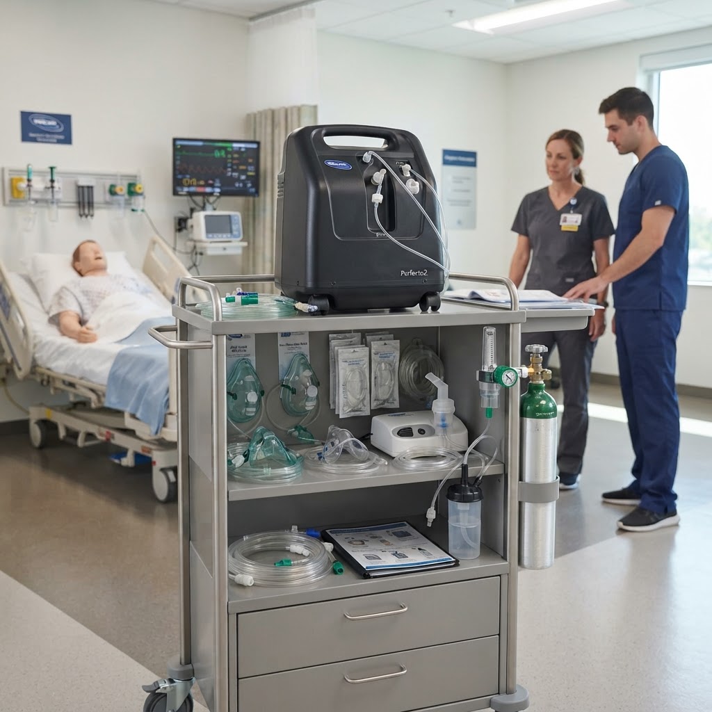 Oxygen Therapy Setup