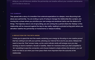 The summary, and a reflection
