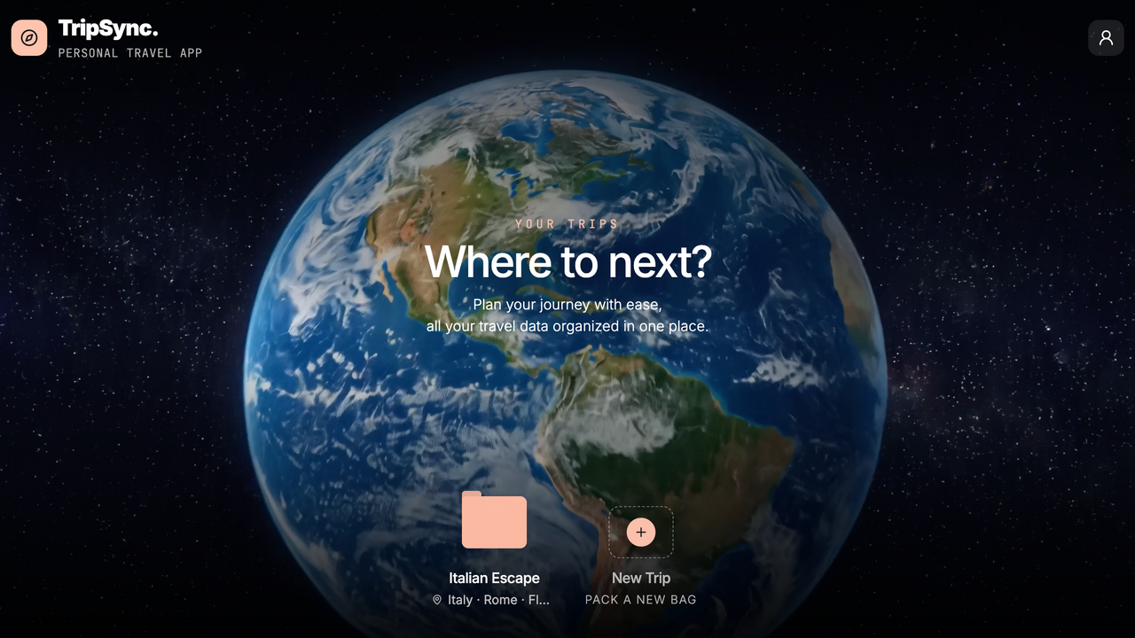 Trip Organizer template preview