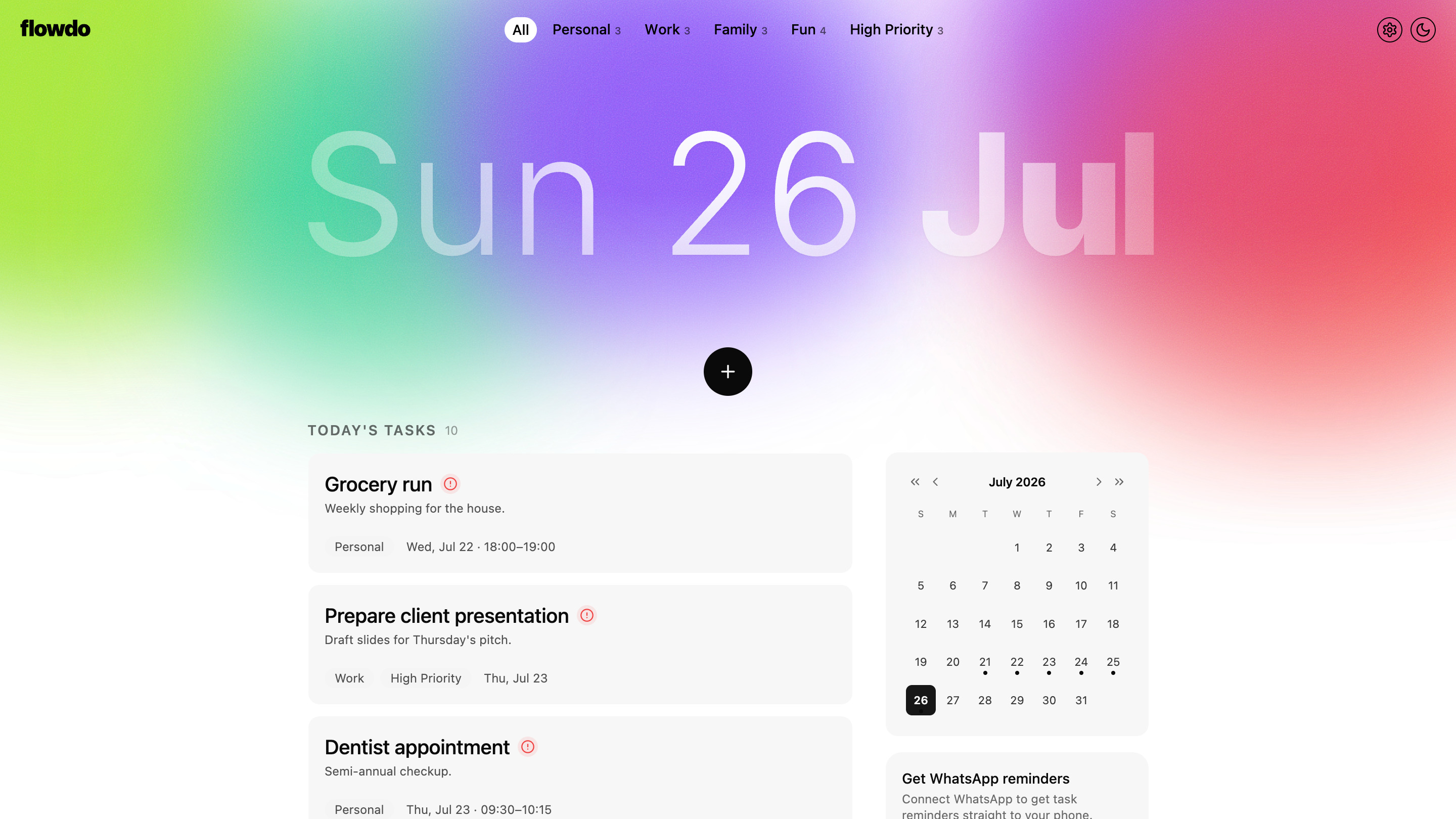 To Do List App template preview