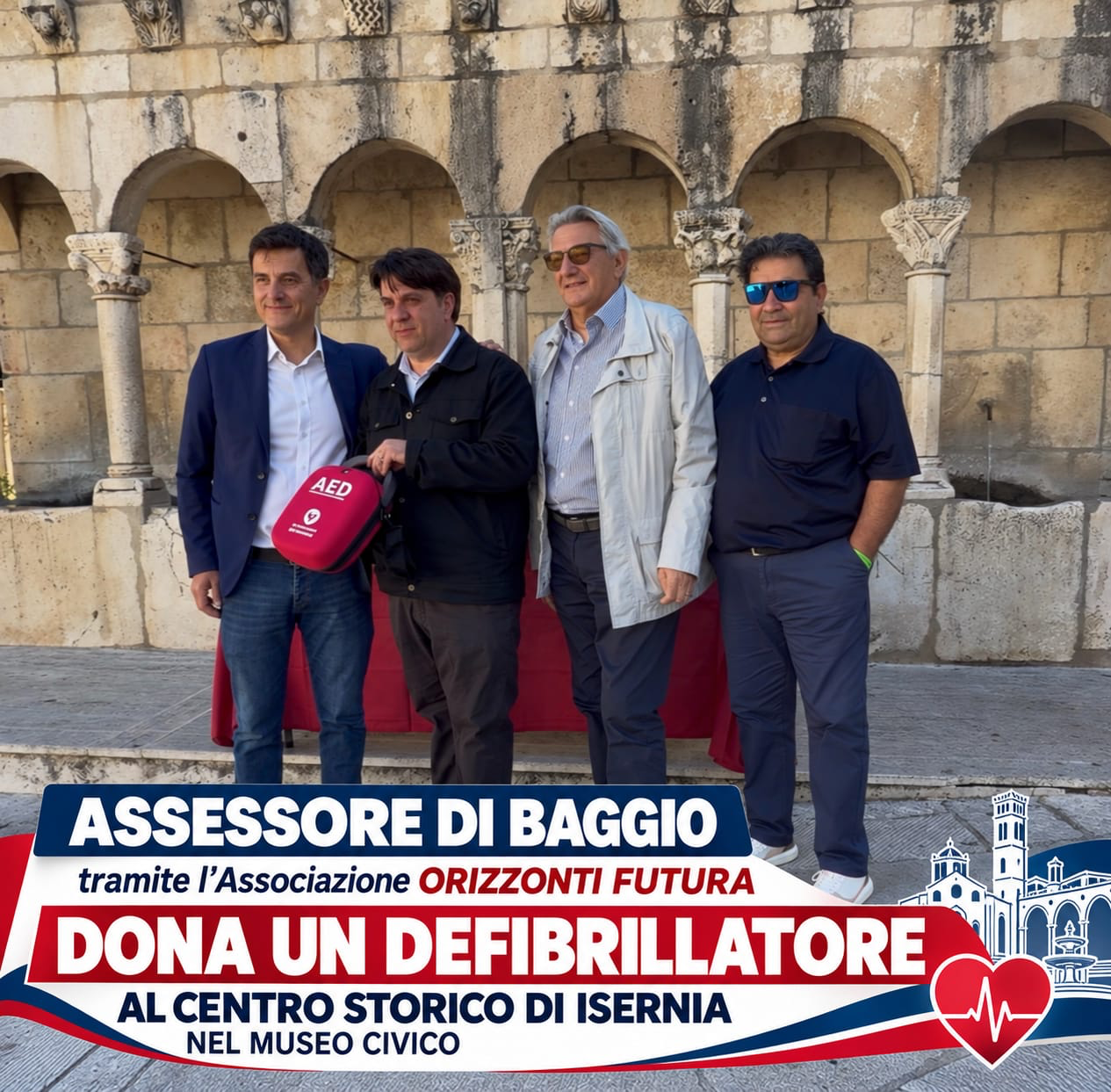 Un defibrillatore per il cuore del centro storico di Isernia