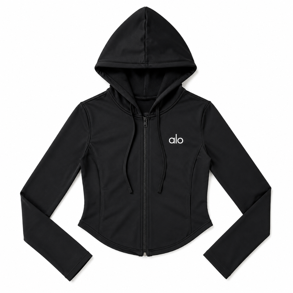 Veste Zippée à Capuche Alo - Noir
