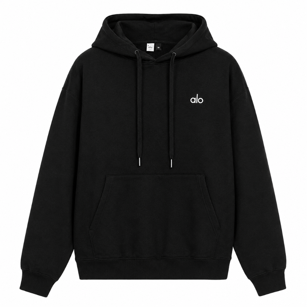 Sweat à Capuche Alo Noir