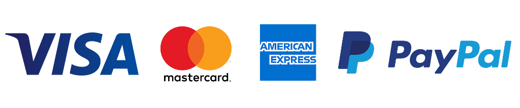 Moyens de paiement : Visa, Mastercard, American Express, PayPal