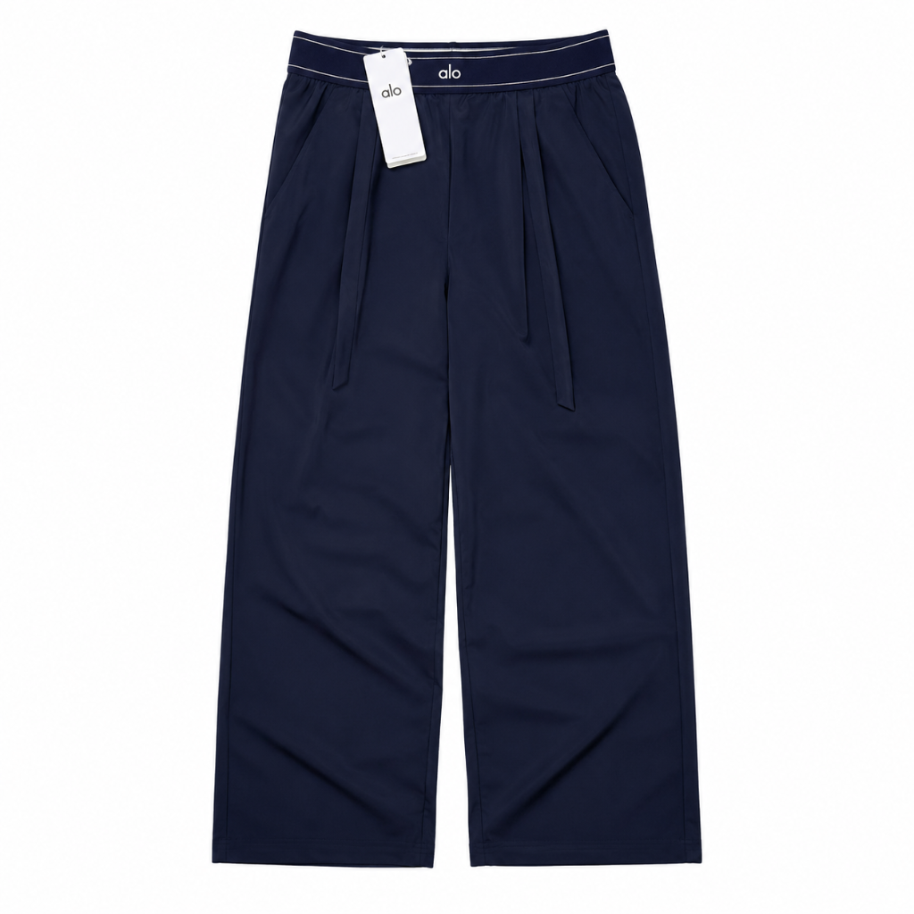 Pantalon Alo Wide Leg Bleu Marine