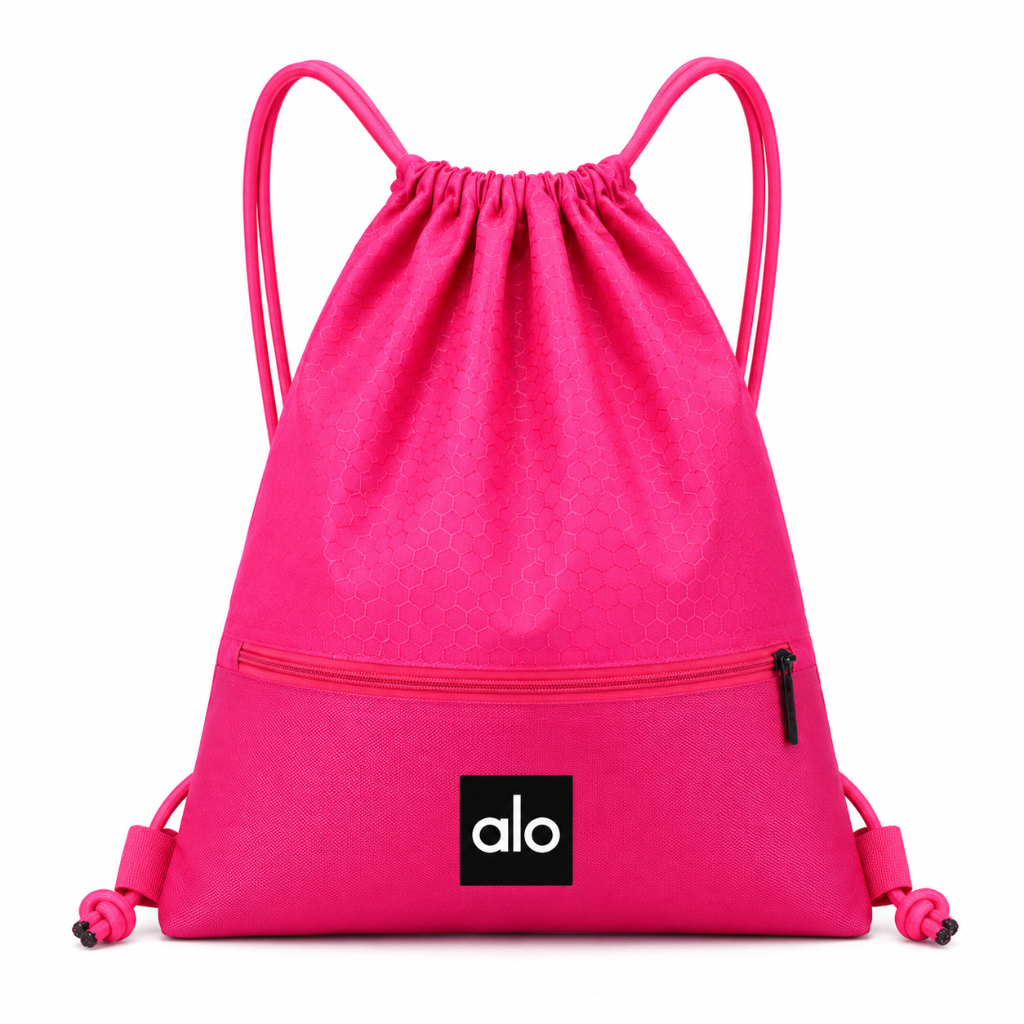 Sac Alo Drawstring - Rose Néon