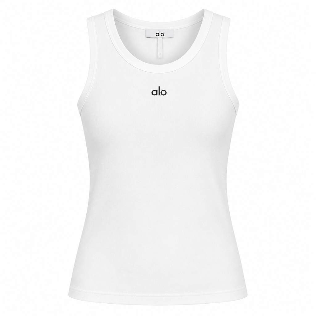 T-shirt Alo Sans Manches Femme - Blanc