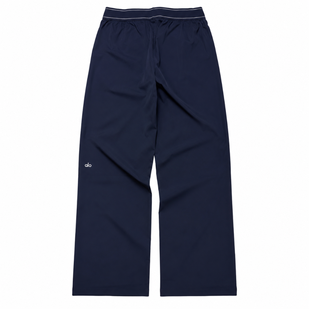 Pantalon Alo Wide Leg Bleu Marine vignette 2
