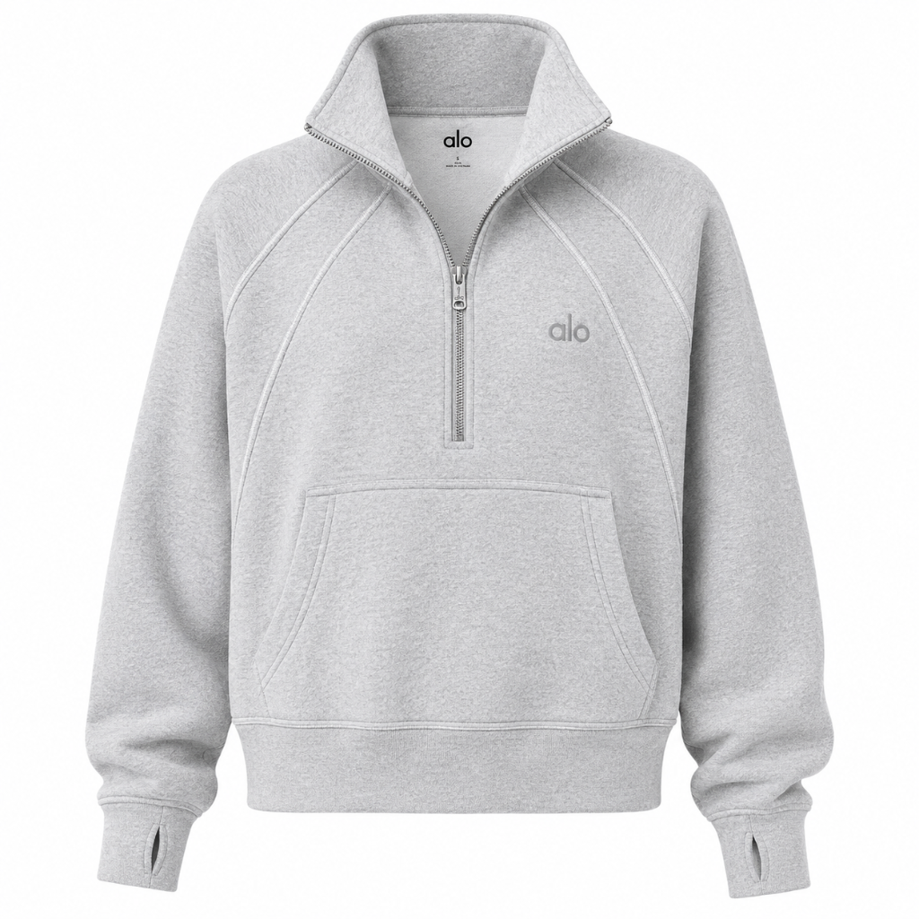 Sweat Alo Zippé - Gris