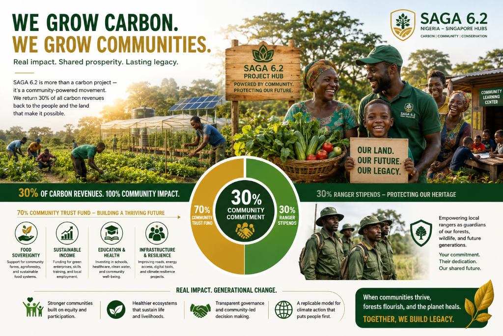 SAGA 6.2 Community Trust — 30% of carbon revenues returned to the community