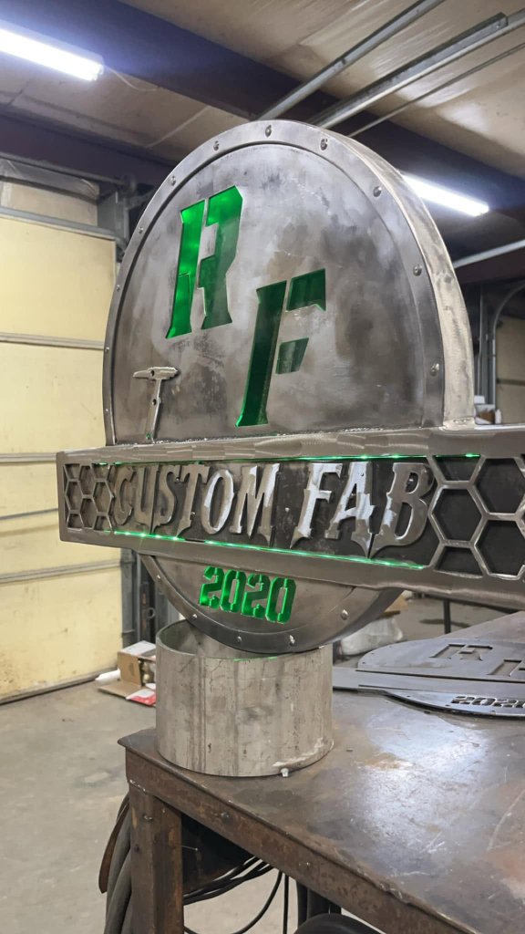 Metal Signage — Rabideau Fabrication custom steel work
