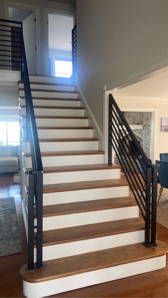 Railings & Stairs — Rabideau Fabrication custom steel work