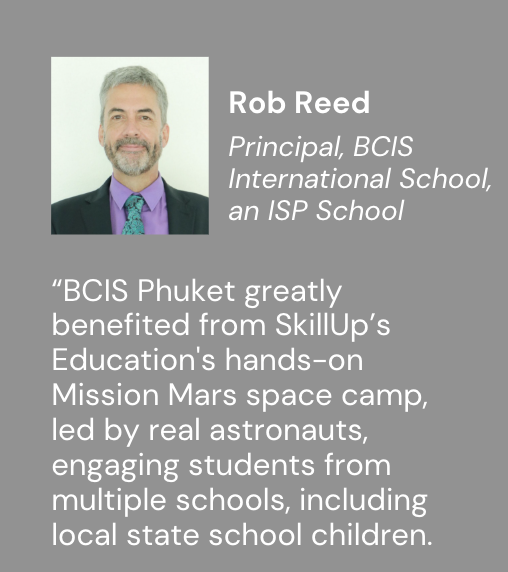 Rob Reed, Principal, BCIS International School, an ISP School — SkillUp Global Academy testimonial