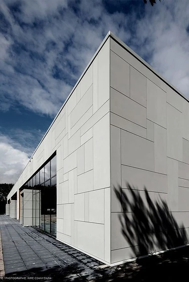 Completed commercial building exterior