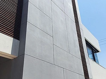 Architectural stone panel façade