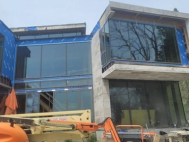 Contemporary custom home envelope construction