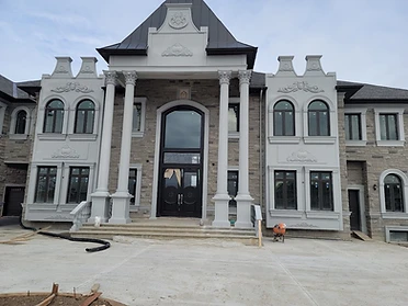 Custom estate front elevation
