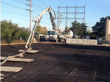 Parking structure slab placement