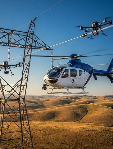 Monitoreo de Líneas Eléctricas y Fibra Óptica: Inspección Aérea Especializada — Servicios Aéreos GBIC®