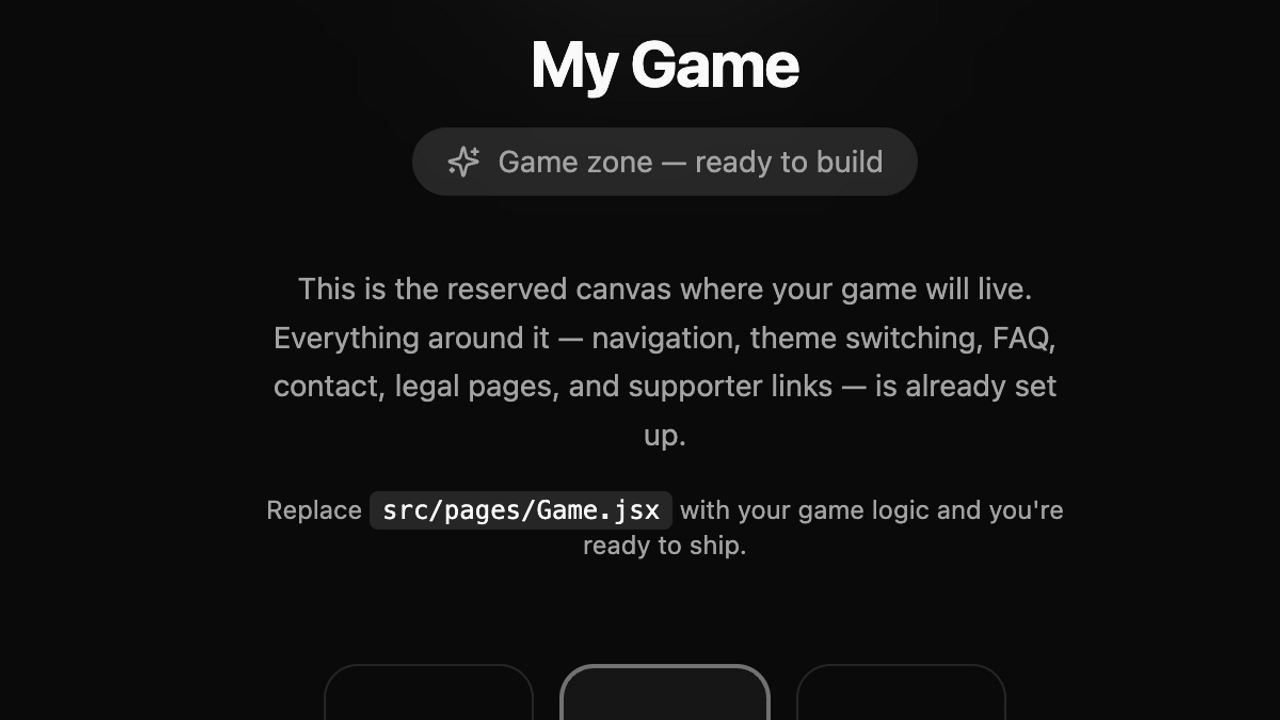 Game-Base template preview
