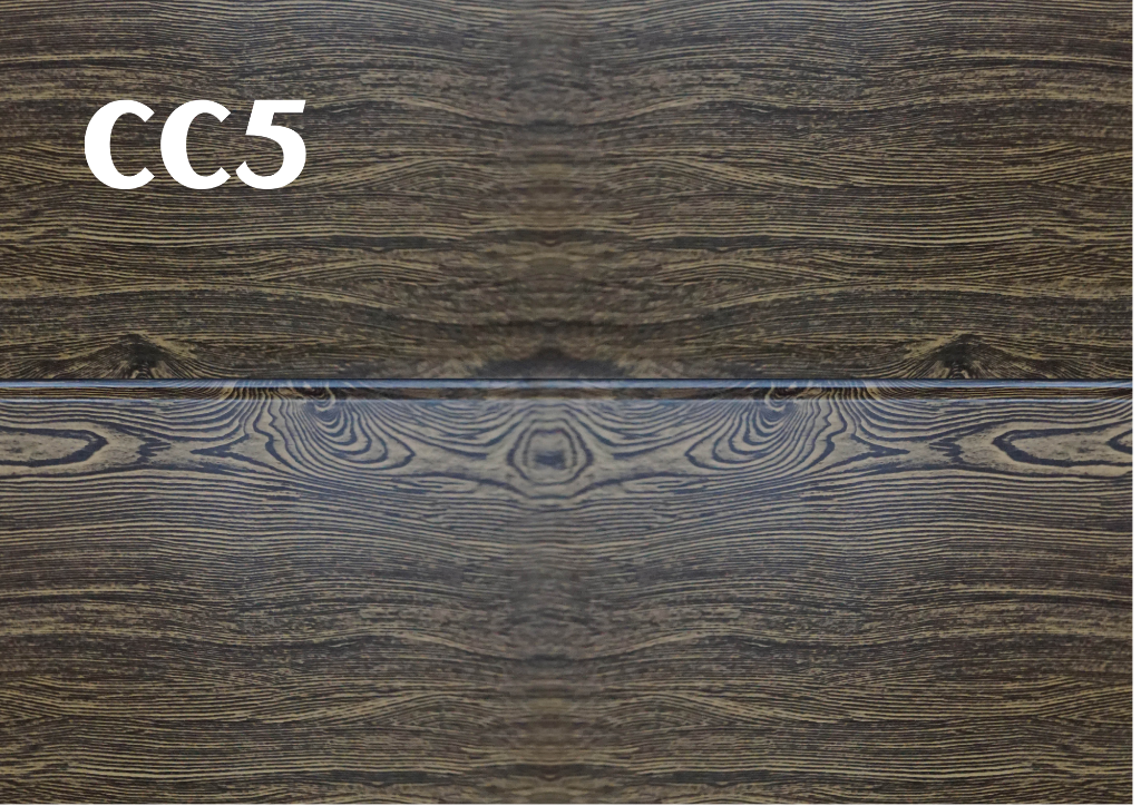 CC5 ebony timber cladding sample.
