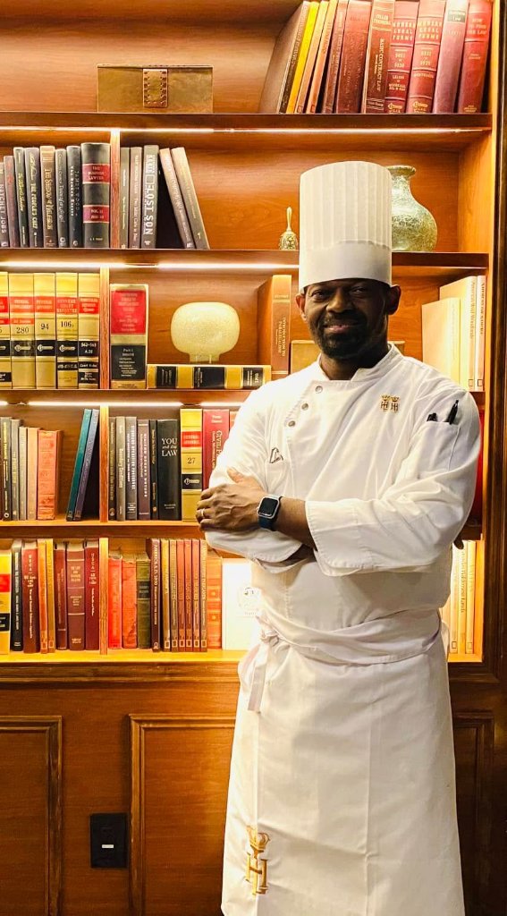 Executive Chef Christ Mondzali in the commissary kitchen