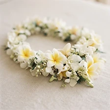 Hawaiian flower lei