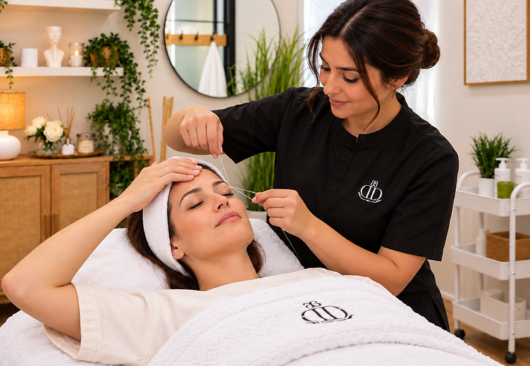 Eyebrow threading