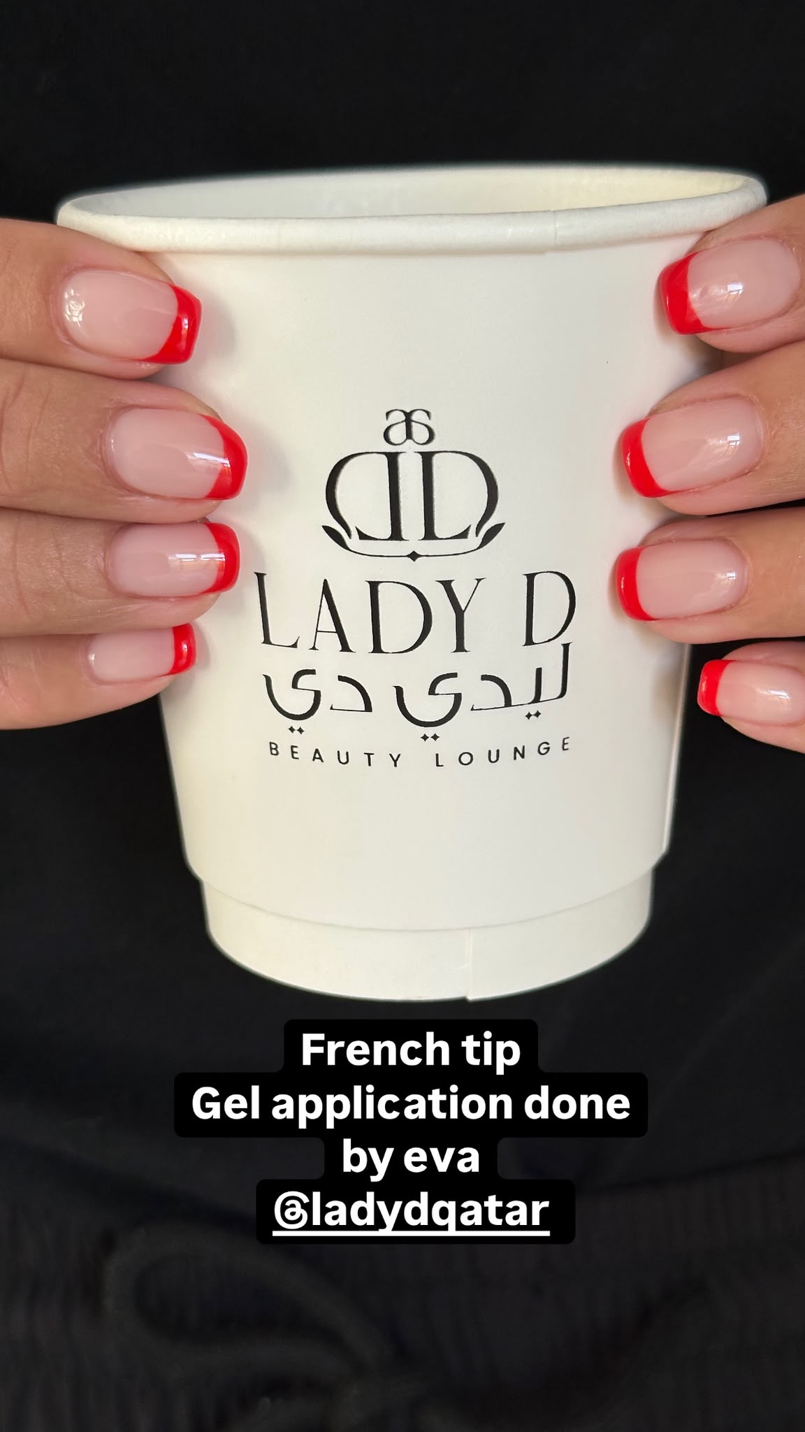 French-tip gel manicure by Lady D Beauty Lounge