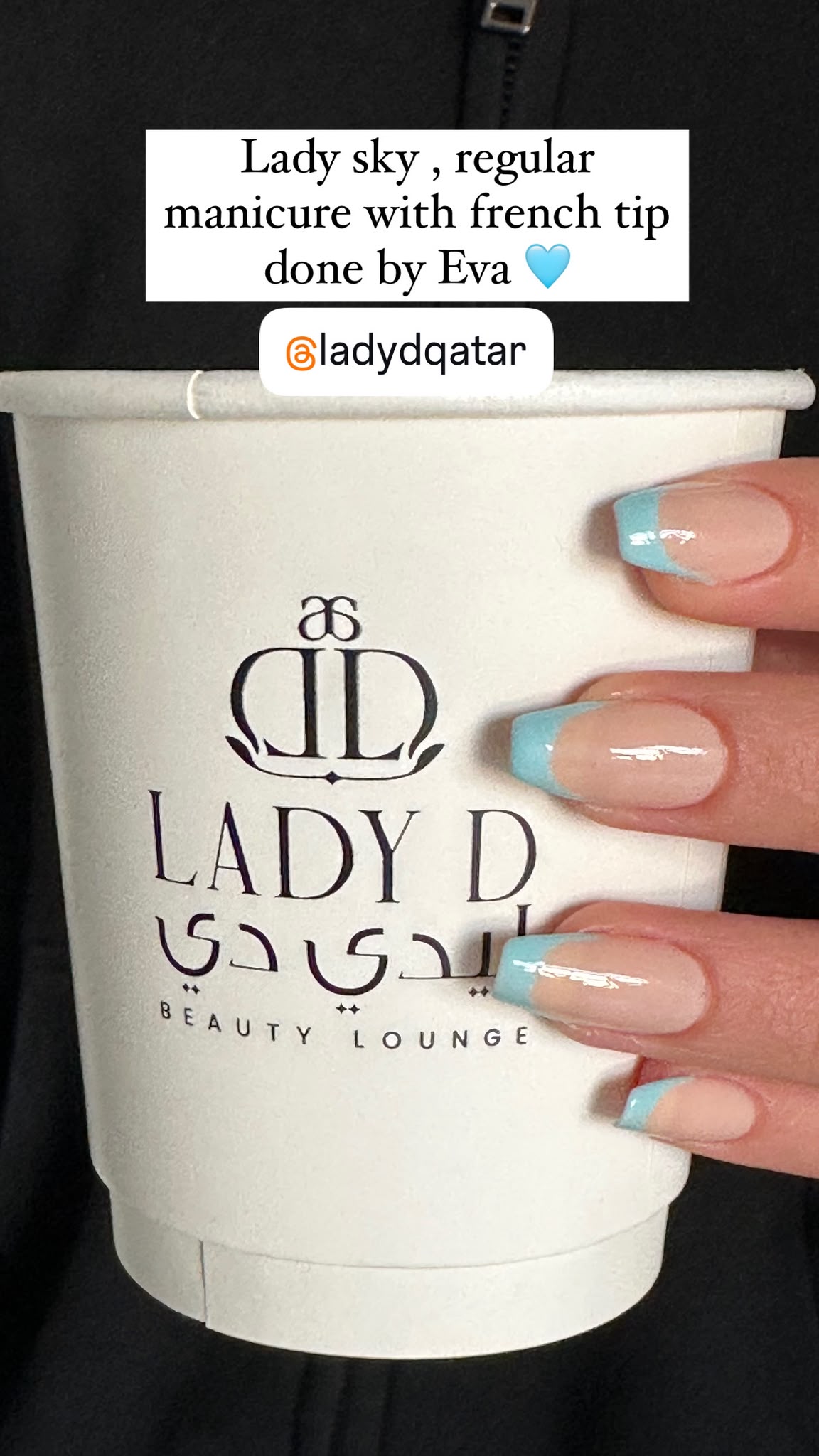nude pink French manicure by Lady D Beauty Lounge