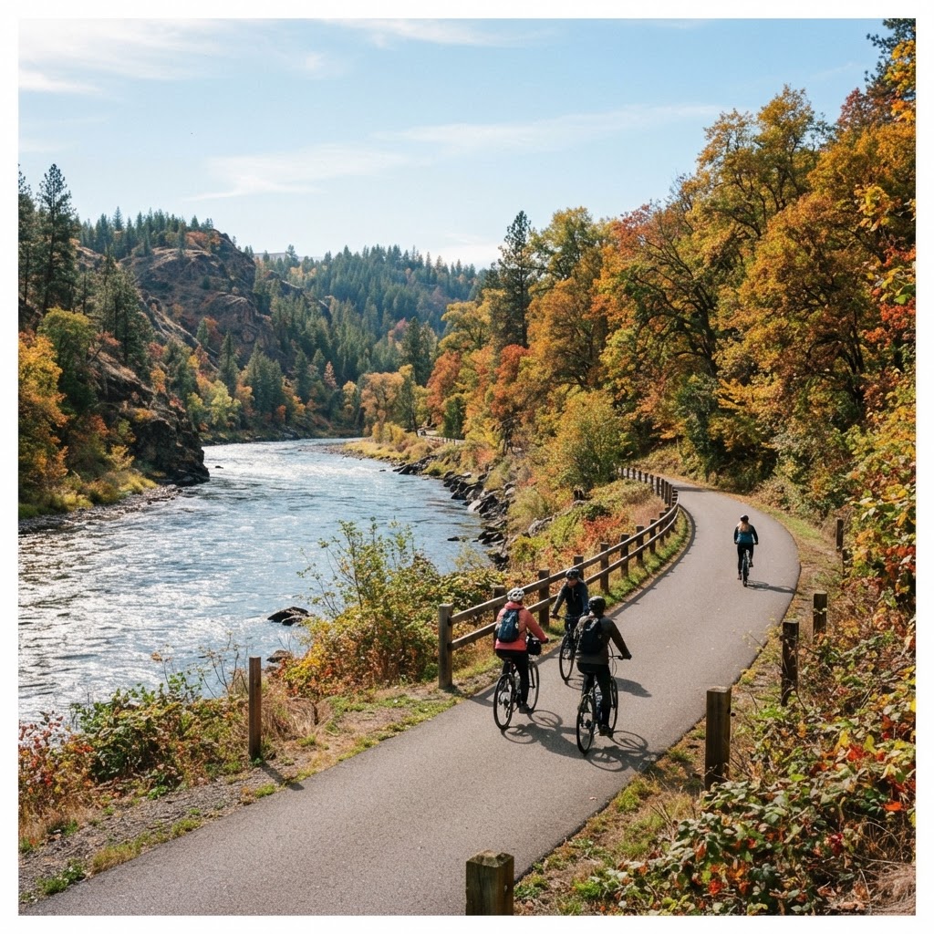 The Centennial Trail: Spokane's 37-Mile Riverside Cycling Crown Jewel