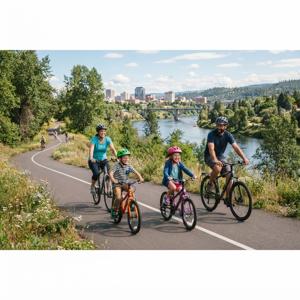 Family Cycling in Spokane: Best Trails and Tips for Riding with Kids
