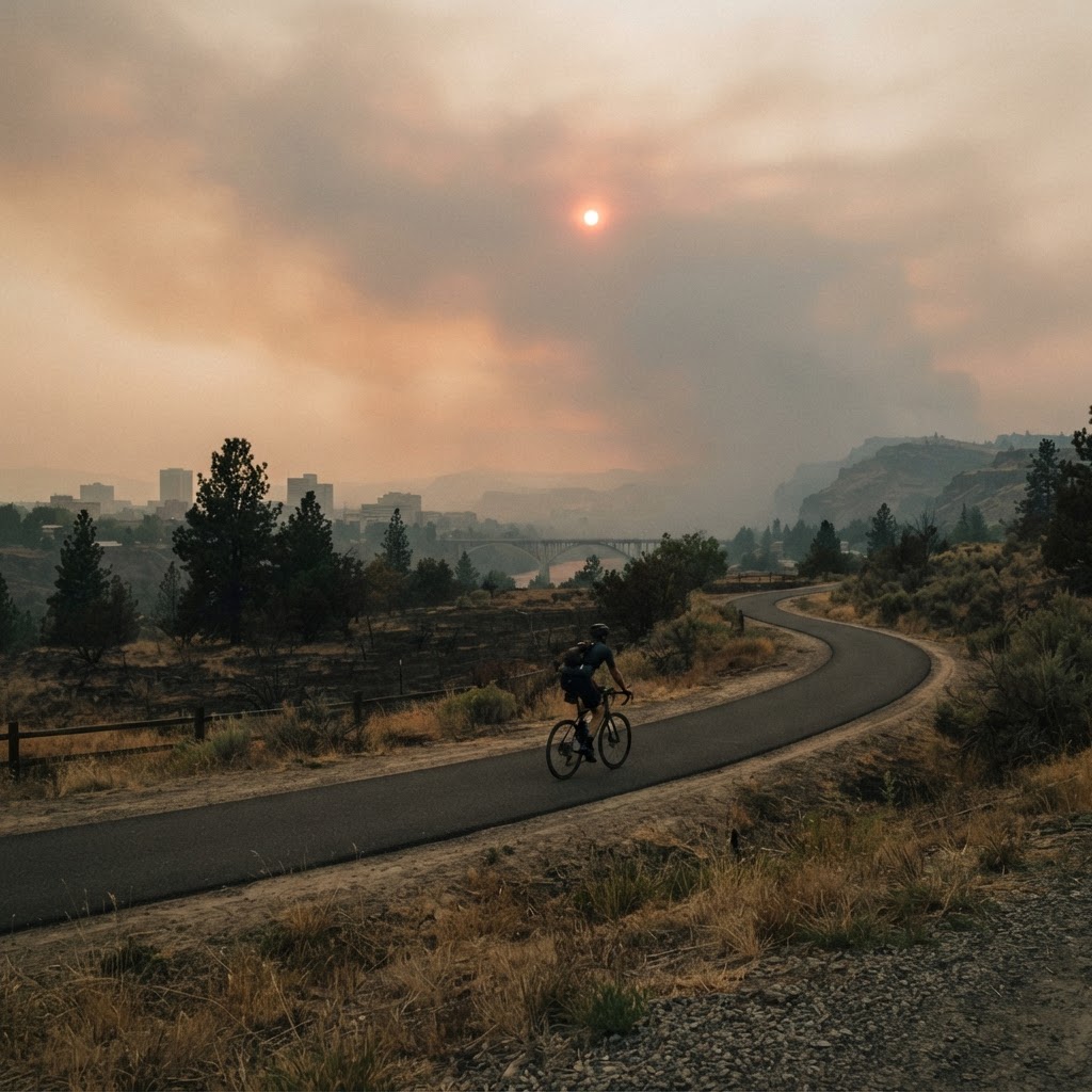 Wildfire Smoke and Cycling: Riding Safely in Spokane Summers