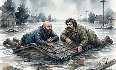 Two Bears in the Water
