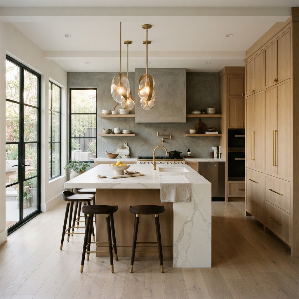 Oak & Stone Kitchen — Roseville, CA Oak & Stone Kitchen — Kitchen Remodeling remodeling project by Apex Line Construction in Roseville, CA