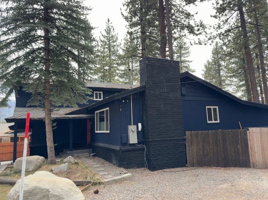 Truckee James Hardie Siding Renewal — before renovation by Apex Line Construction