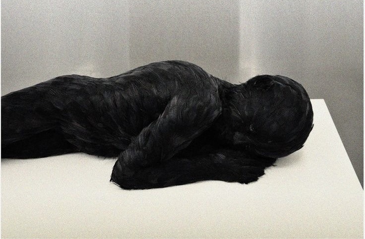 Sculptural artwork examined during art business coursework