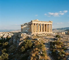 The Parthenon on the Acropolis of Athens