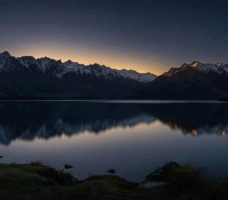 Lake Wakatipu at twilight