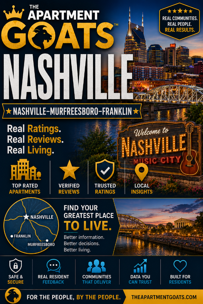 The Apartments GOAT™ — Nashville–Murfreesboro–Franklin