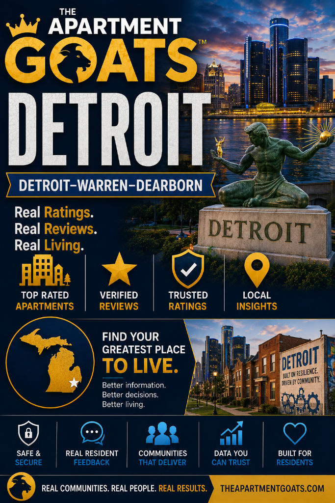 The Apartments GOAT™ — Detroit–Warren–Dearborn